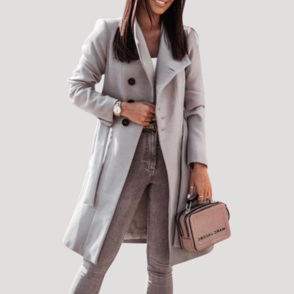 Rosalia | Cappotto Lungo Donna a Doppiopetto