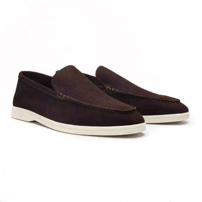 Orazio | Mocassini slip-on con suola bianca da uomo