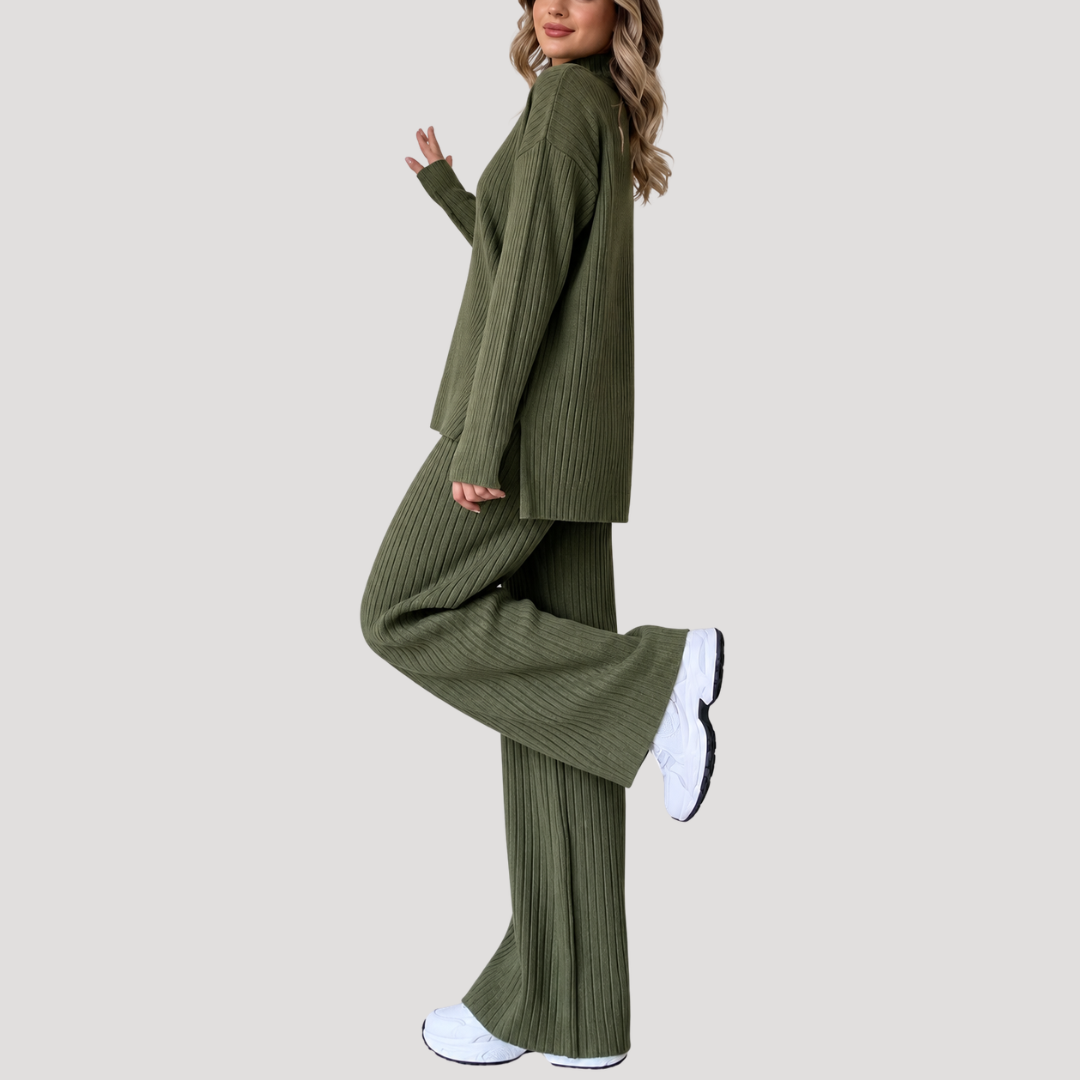 Carlotta | Completo Donna Maglione e Pantaloni Larghi Coordinati