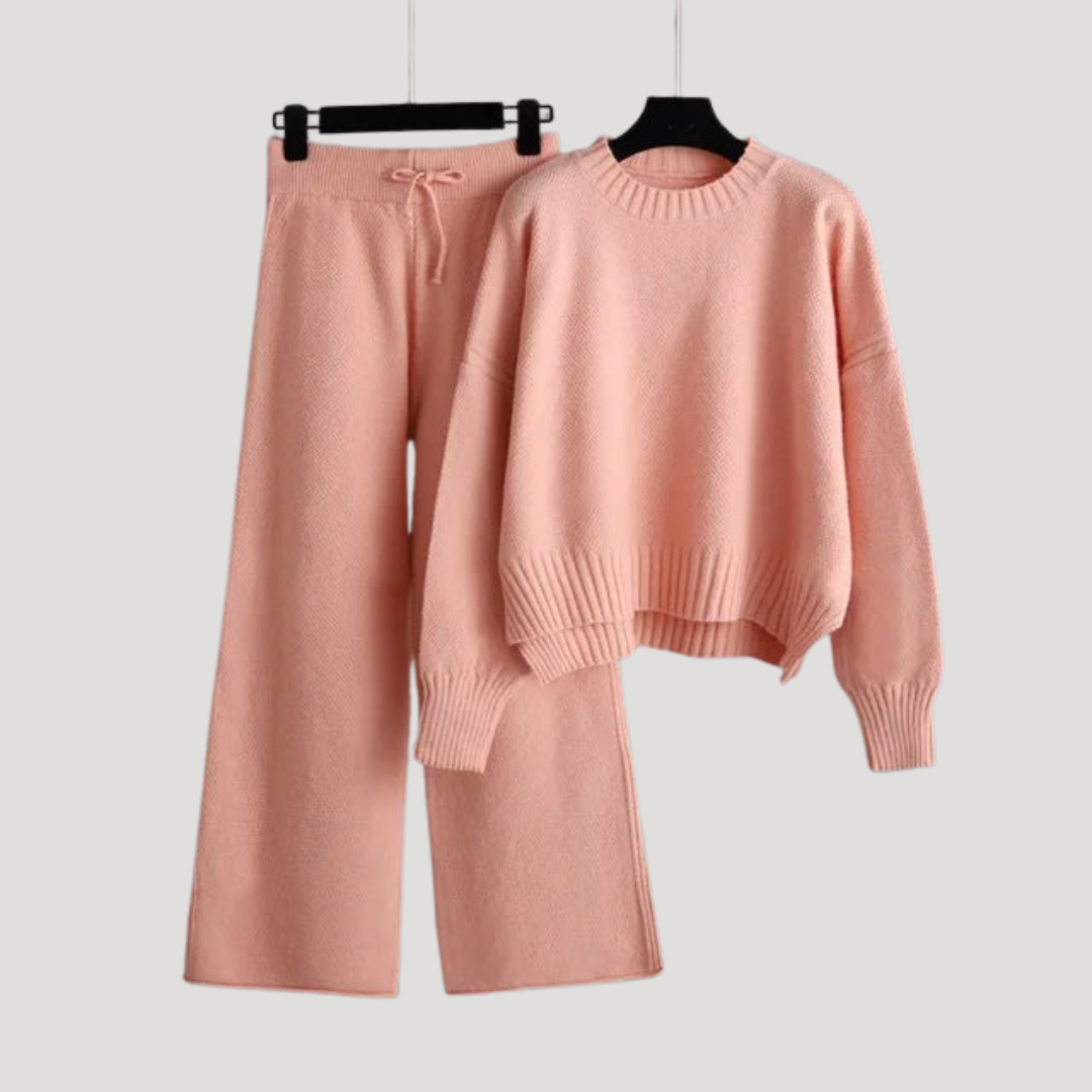 Michelle | Completo Donna in Maglia Pull e Pantaloni Larghi