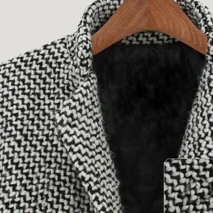 Elvira | Cappotto a Quadri Donna Doppiopetto