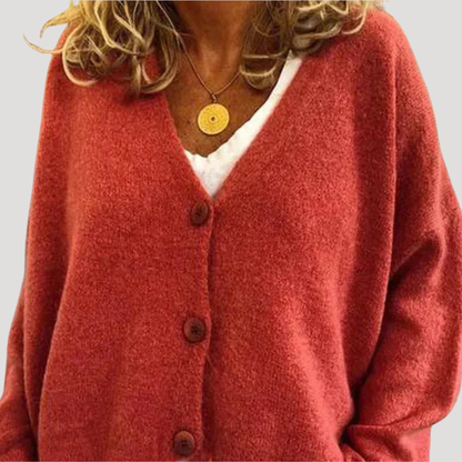 Irene | Cardigan Donna Bottonato Taglio Casual