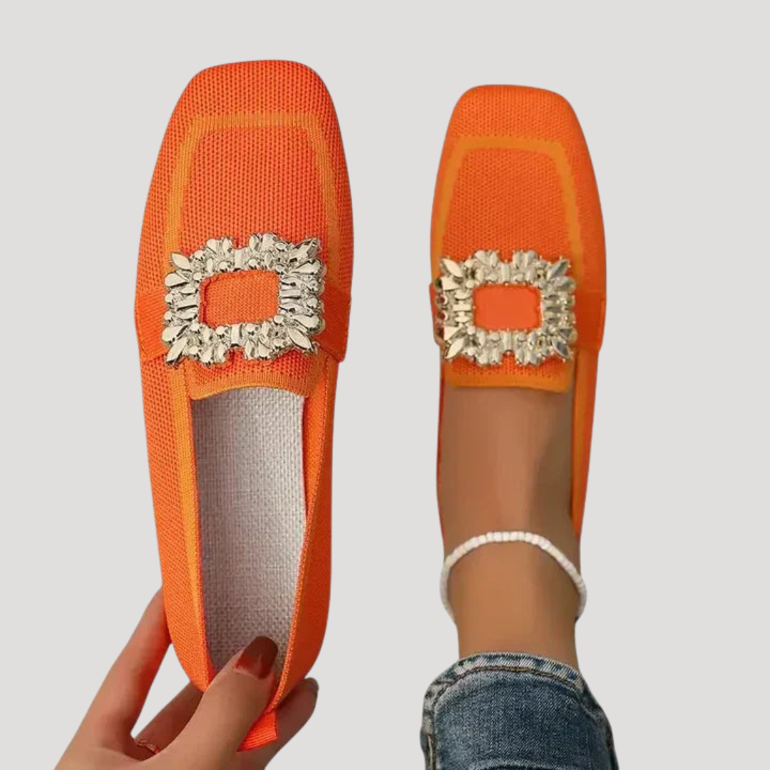 Marcella | Ballerine eleganti donna con fibbia gioiello