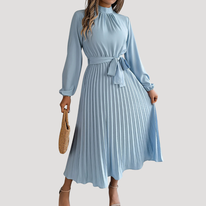 Anais | Abito lungo plissettato elegante da cerimonia