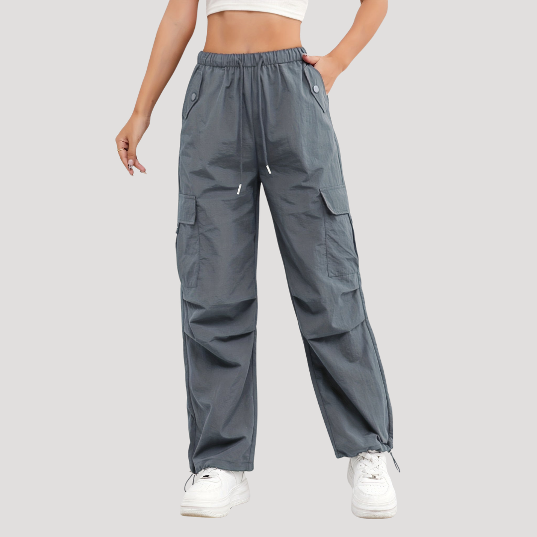 Albertine | Pantaloni Cargo Donna Vita Alta Casual