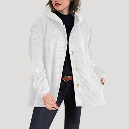 Chantal | Camicia Lunga Donna in Velluto A Coste