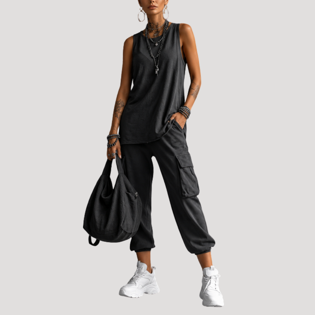 Clementine | Completo Cargo Donna Senza Maniche Casual