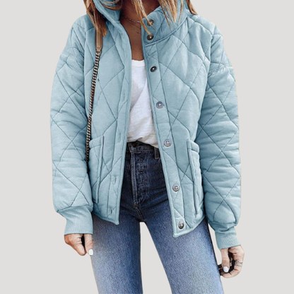 Isadora | Giacca Trapuntata Donna a Motivo Rombo Casual
