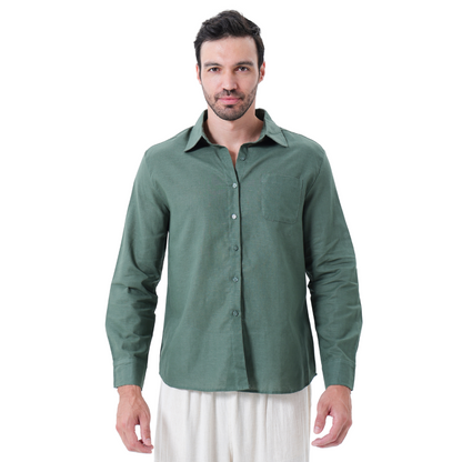 Andrea | Camicia a maniche lunghe con taschino da uomo