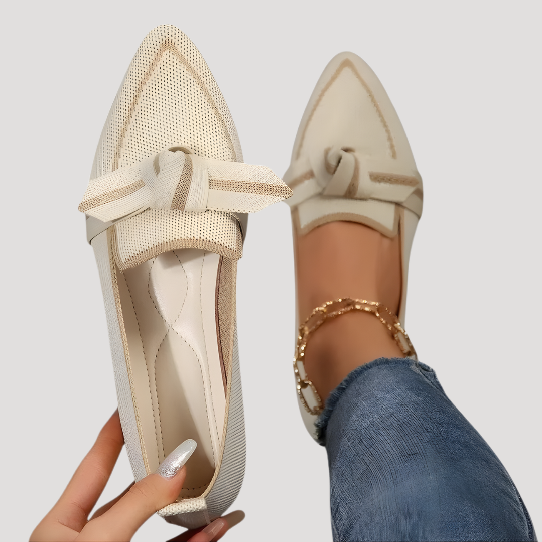 Marion | Ballerine donna confortevoli leggere con fiocco