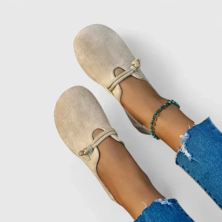 Lorena | Ballerine Donna Minimaliste Con Fascetta Annodata