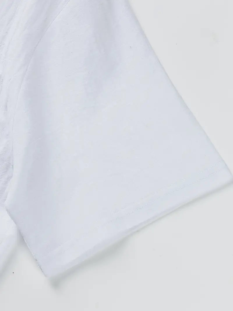 Giorgio | Camicia henley a maniche corte con taschino da uomo
