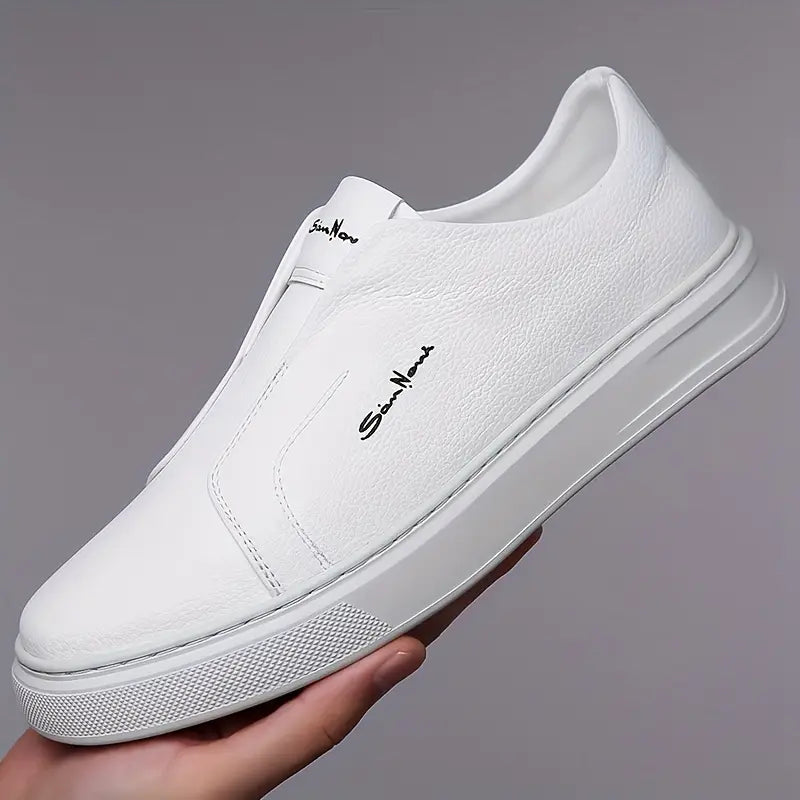 Ferdinando | Scarpe slip-on con suola bianca spessa da uomo