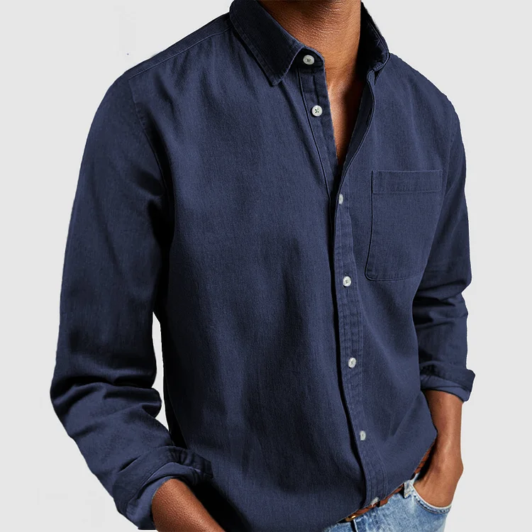 Riccardo | Camicia button-down con taschino da uomo