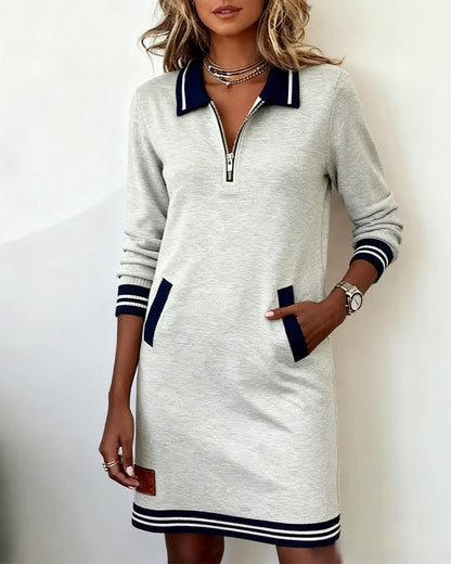 Dorellia | Abito Sportivo Manica Lunga con Zip per Donna