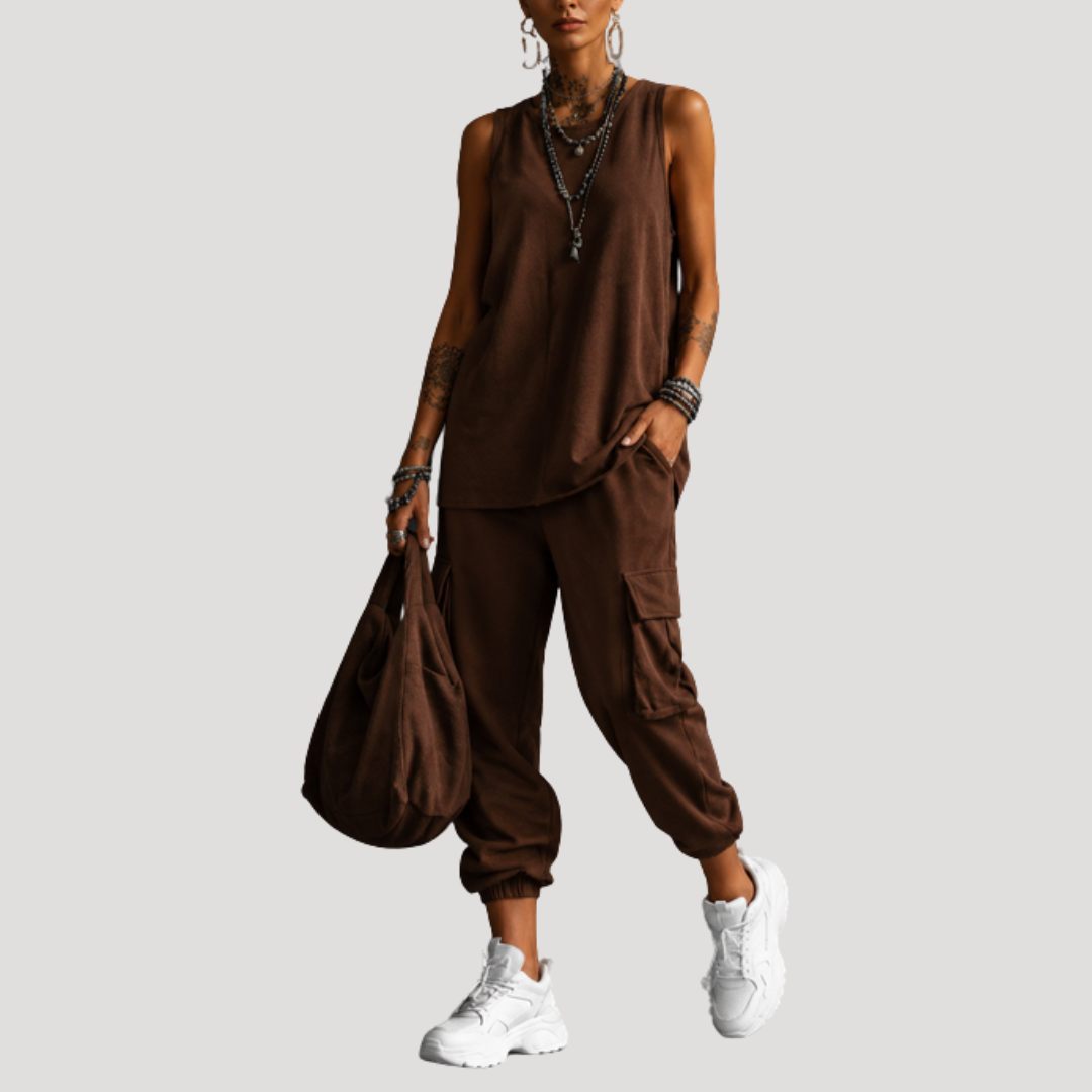 Clementine | Completo Cargo Donna Senza Maniche Casual