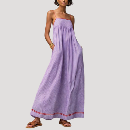 Ava | Abito Lungo a Righe Senza Maniche Donna
