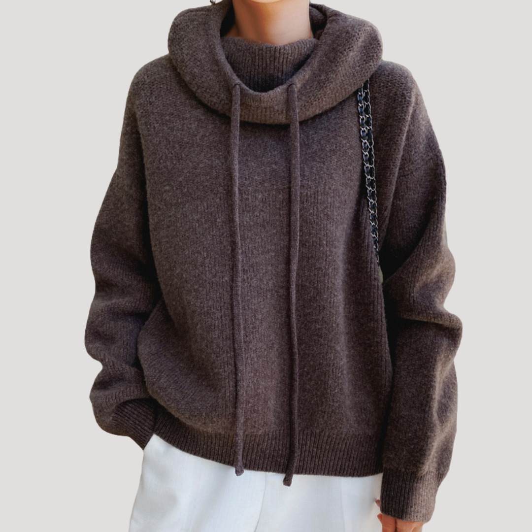 Margaret | Maglione Donna Oversize con Cappuccio Casual