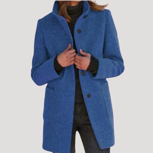 Daisy | Cappotto Lungo Donna con Collo Alto
