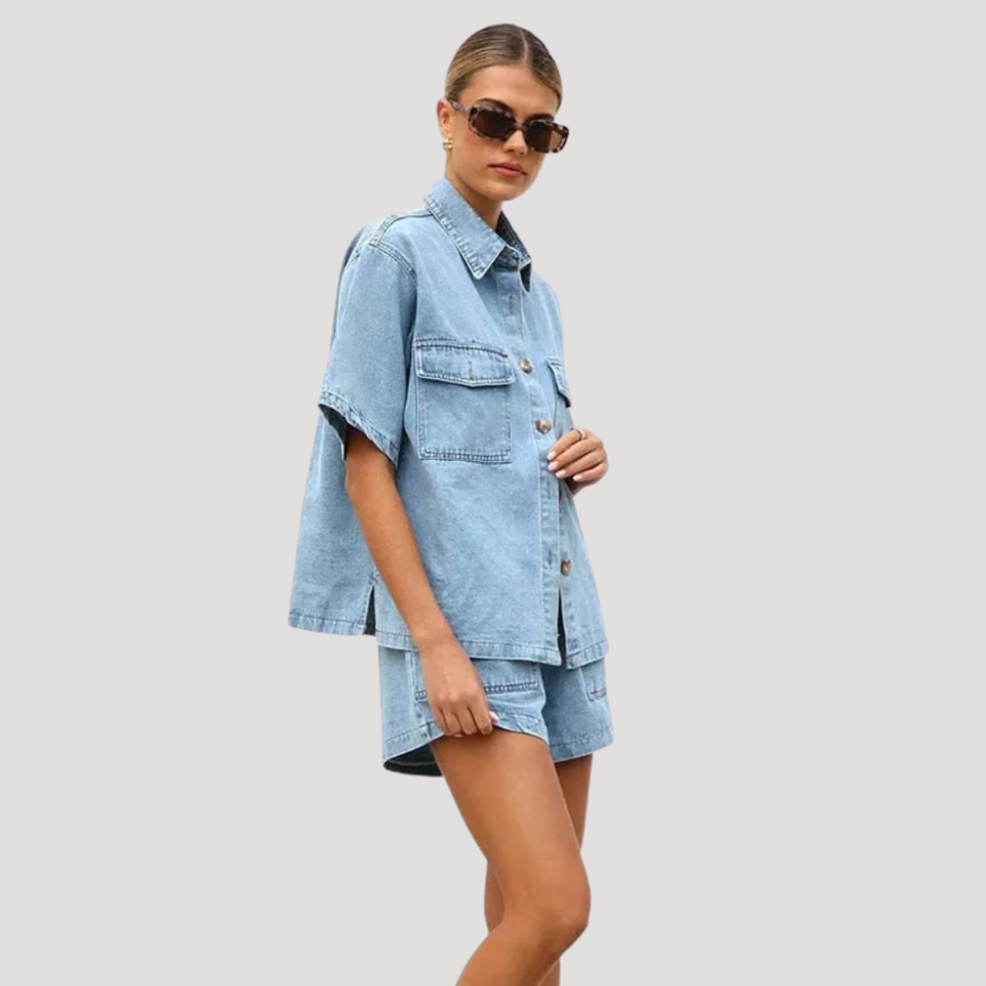 Agnese | Completo Denim Donna Corto Estate