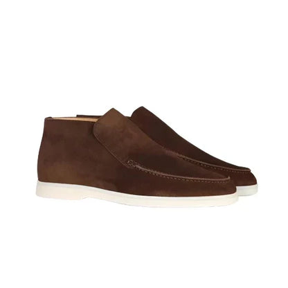 Maurizio | Stivaletti slip-on effetto camoscio con suola bianca da uomo