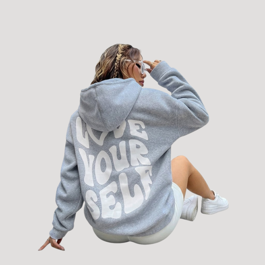 Flora | Felpa con Cappuccio Donna Casual Maniche Lunghe