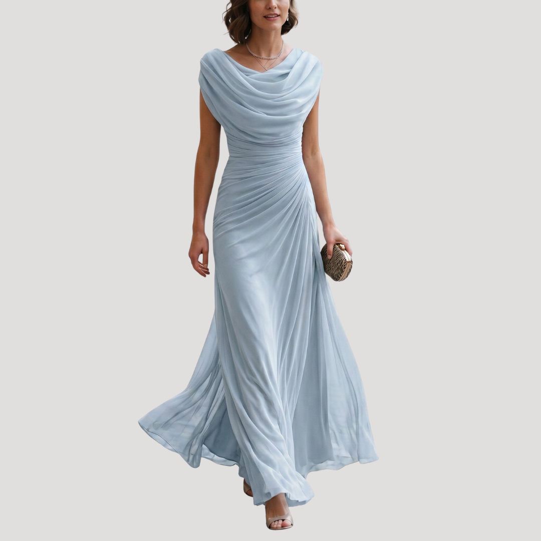 Ruby | Abito Lungo Donna Drappeggiato Fluido Elegante