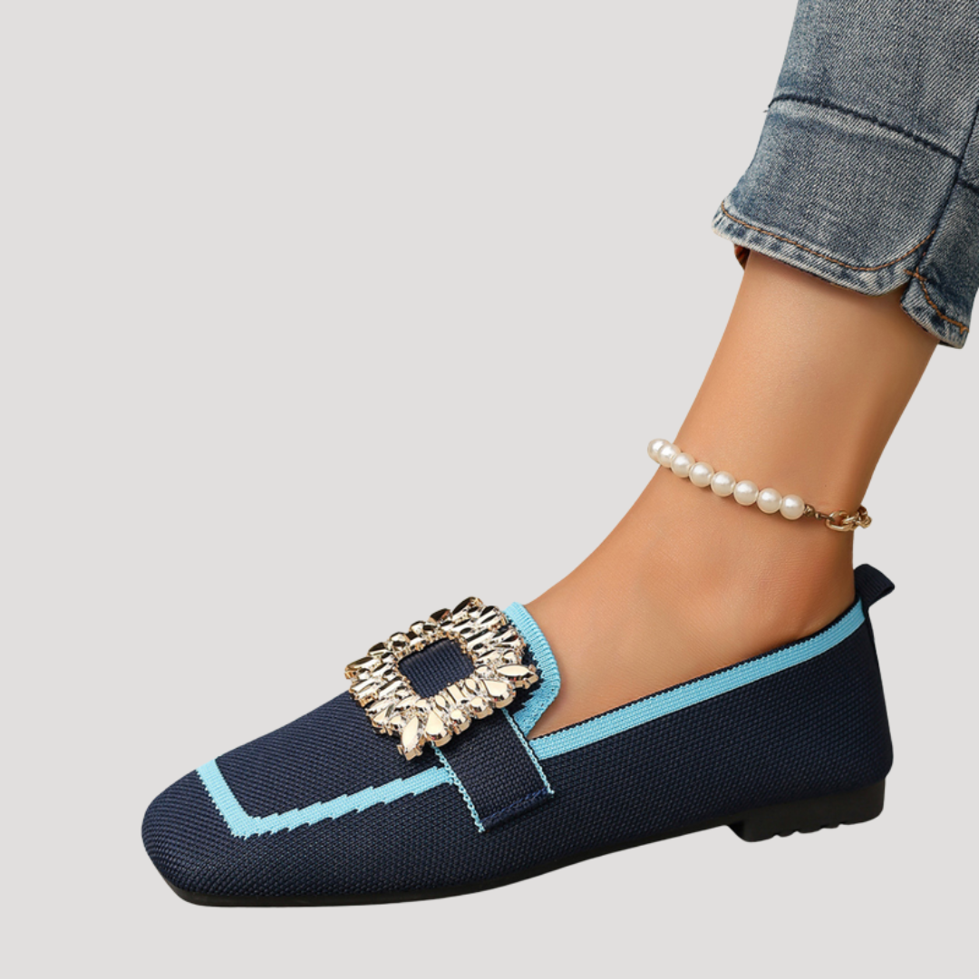 Marcella | Ballerine eleganti donna con fibbia gioiello