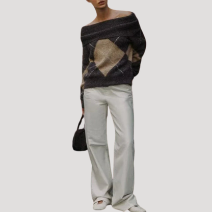 Gabriella | Pull Donna Argyle Spalle Scoperte