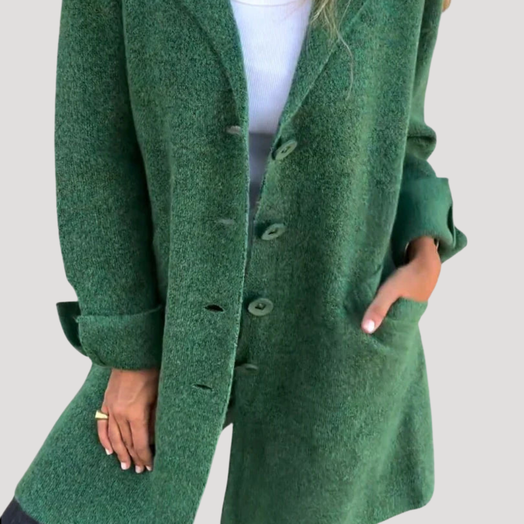 Rachel | Cappotto Lungo Donna Casual Con Rever