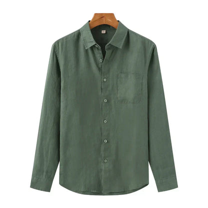 Andrea | Camicia a maniche lunghe con taschino da uomo