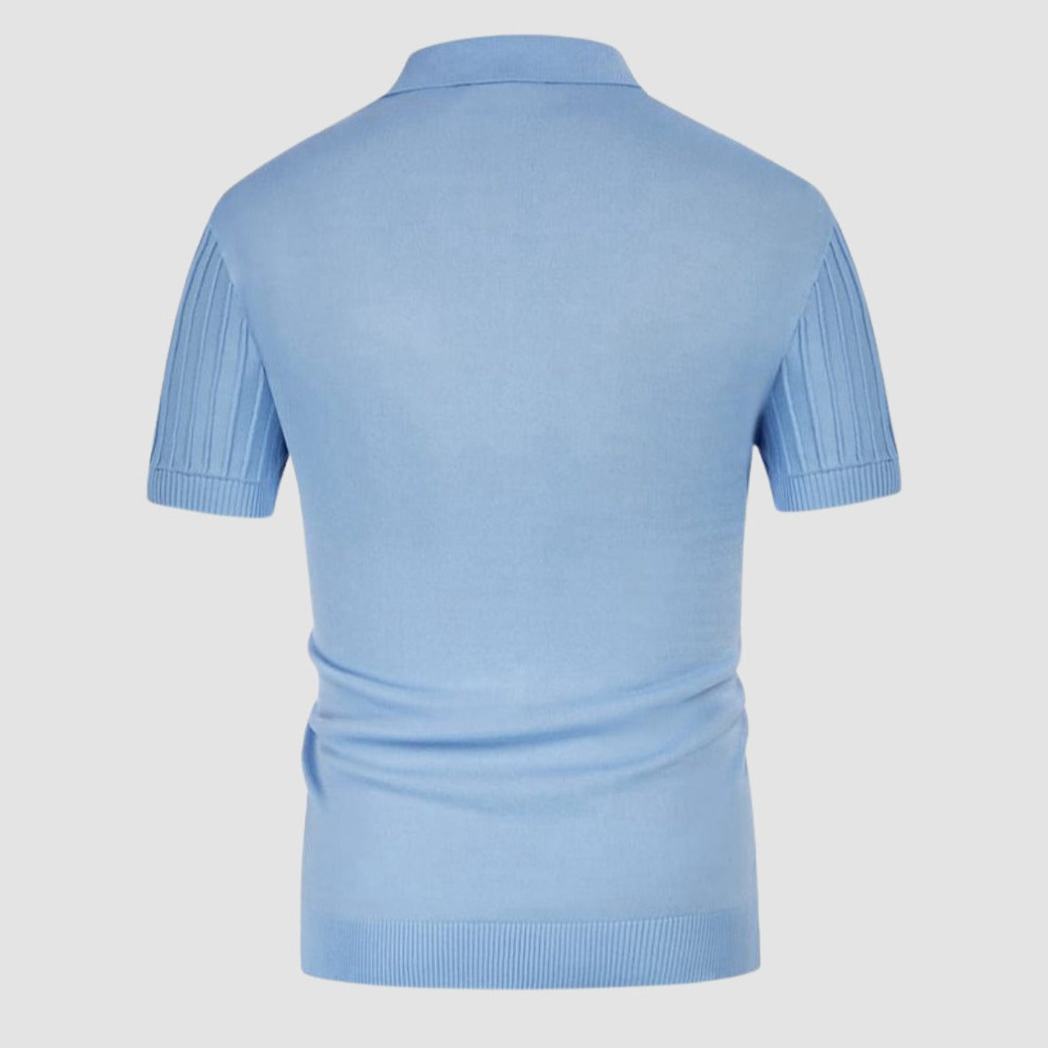 Adriano | Polo in maglia a coste con bottoni da uomo