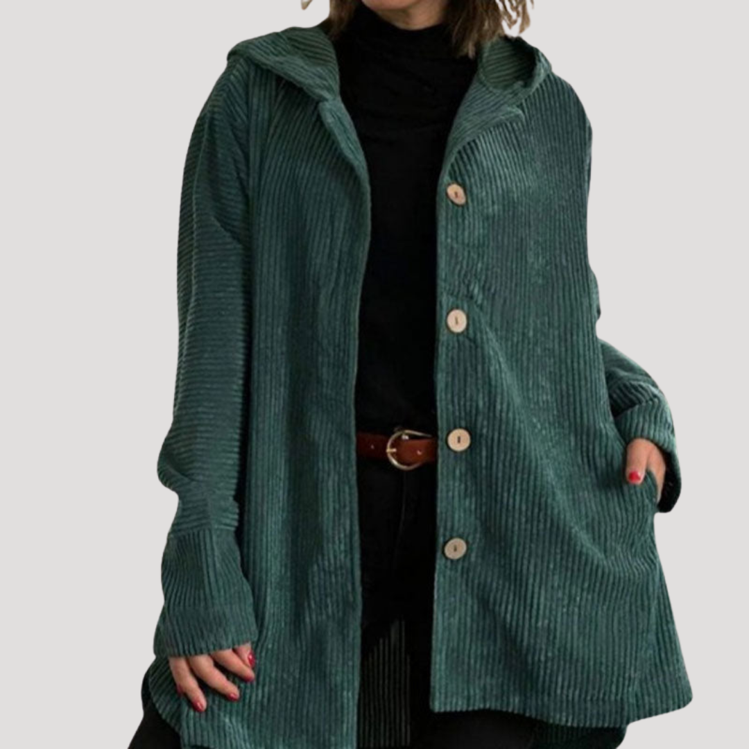 Chantal | Camicia Lunga Donna in Velluto A Coste