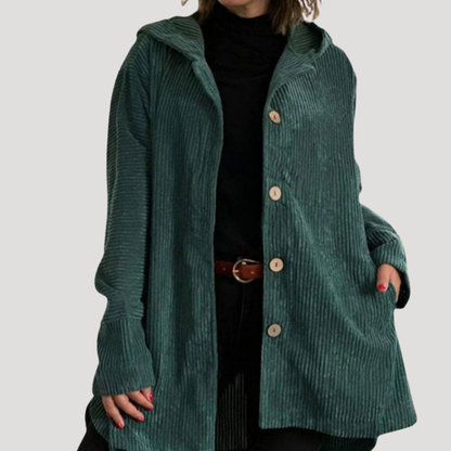 Chantal | Camicia Lunga Donna in Velluto A Coste