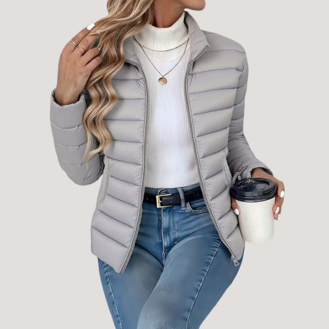 Gemma | Giacca Padded Donna Con Zip e Collo Alto