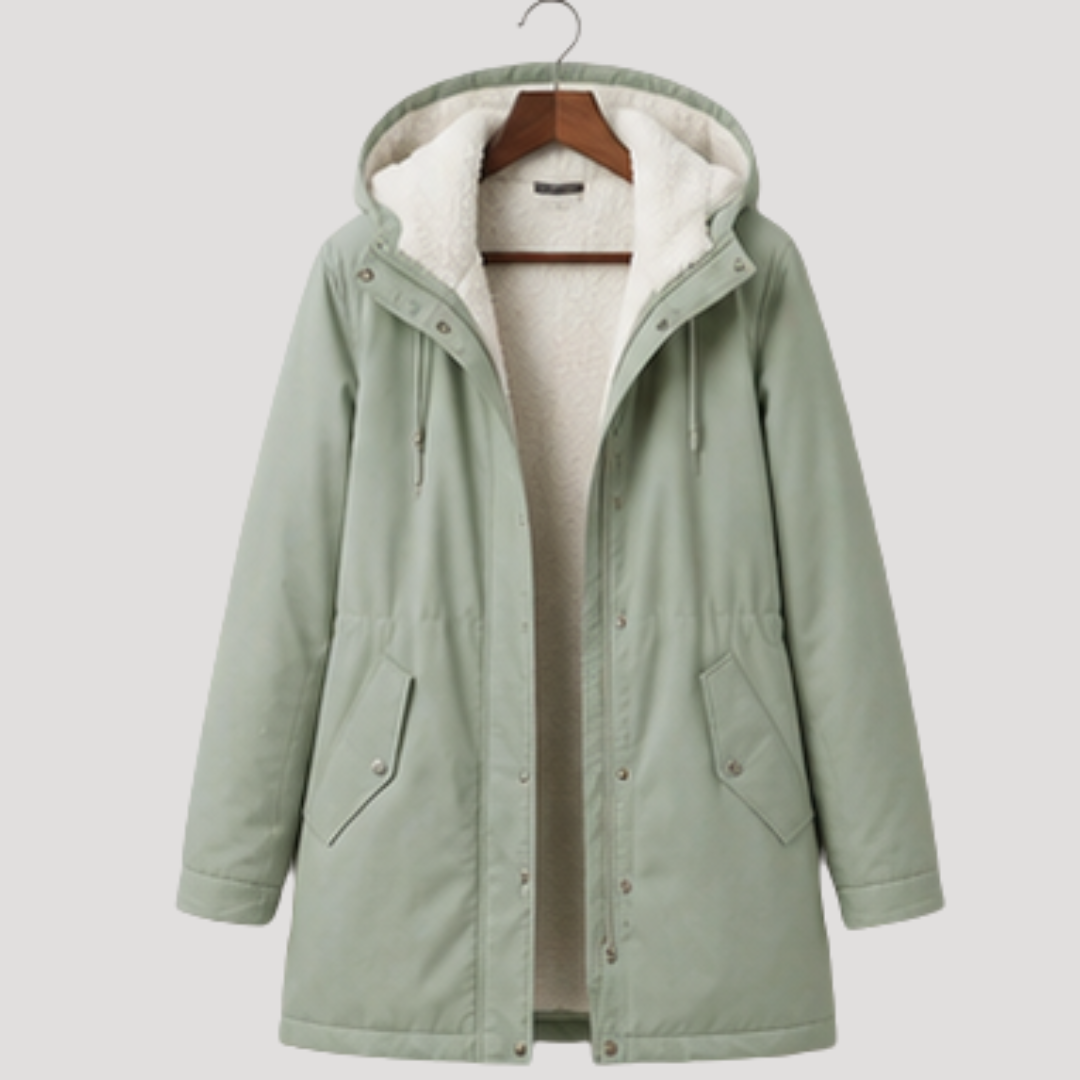 Ana | Parka Donna con Cappuccio Foderato in Pile