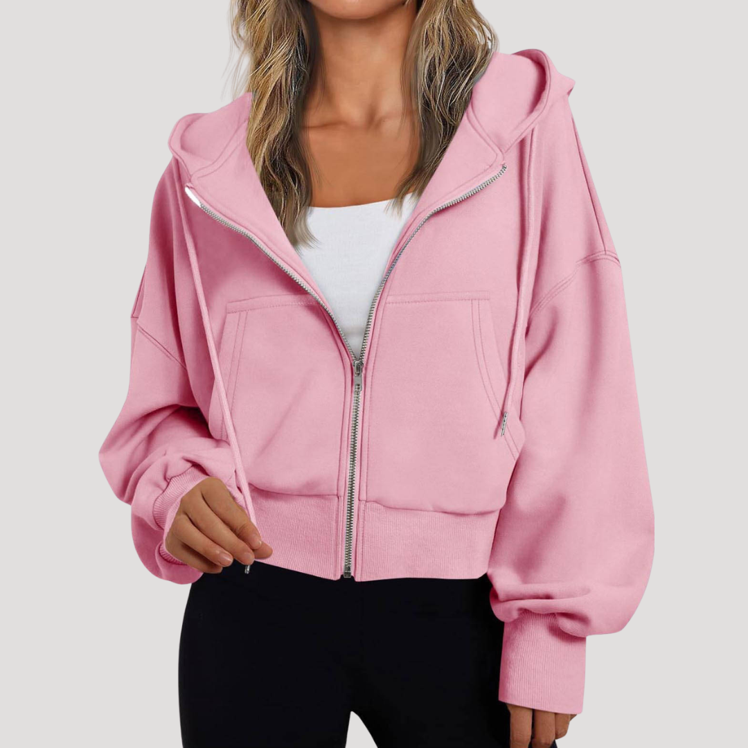 Helen | Giacca Donna con Cappuccio Maniche a Palloncino Casual