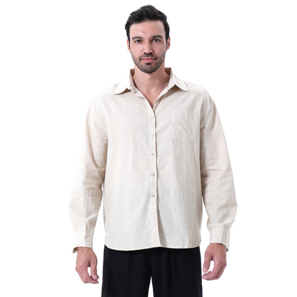 Andrea | Camicia a maniche lunghe con taschino da uomo