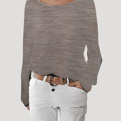 Marcella | Top Donna Collo Barchetta Maniche Lunghe