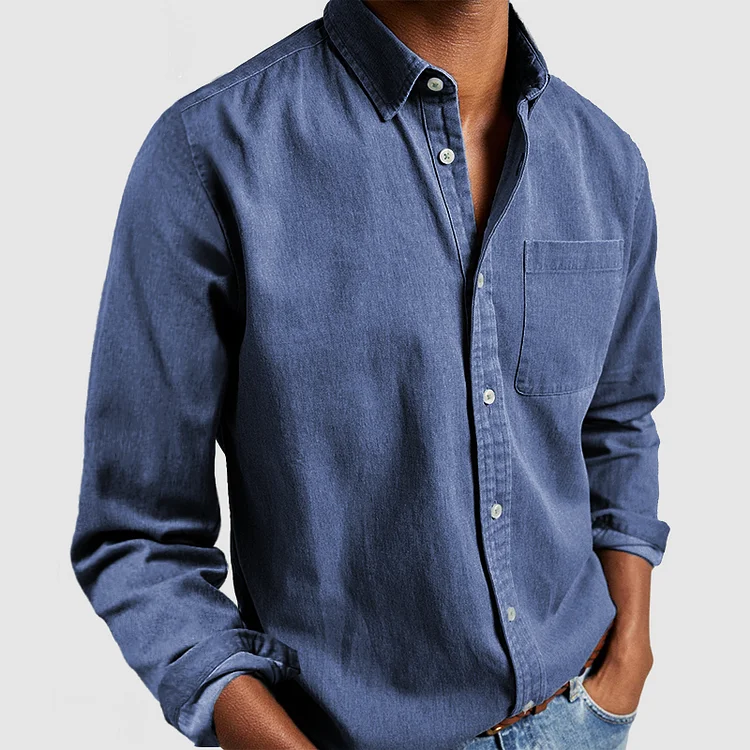 Riccardo | Camicia button-down con taschino da uomo