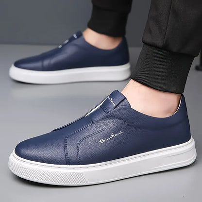 Ferdinando | Scarpe slip-on con suola bianca spessa da uomo