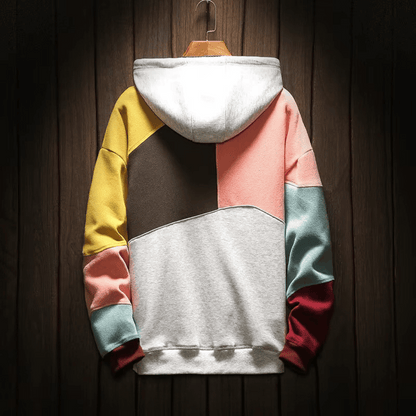 Ares | Felpa con cappuccio color block da uomo