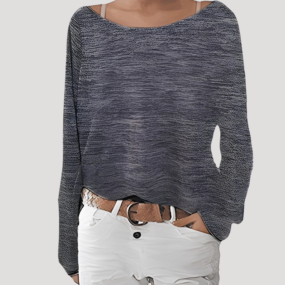 Bernadette | Top Donna Collo Barchetta Maniche Lunghe