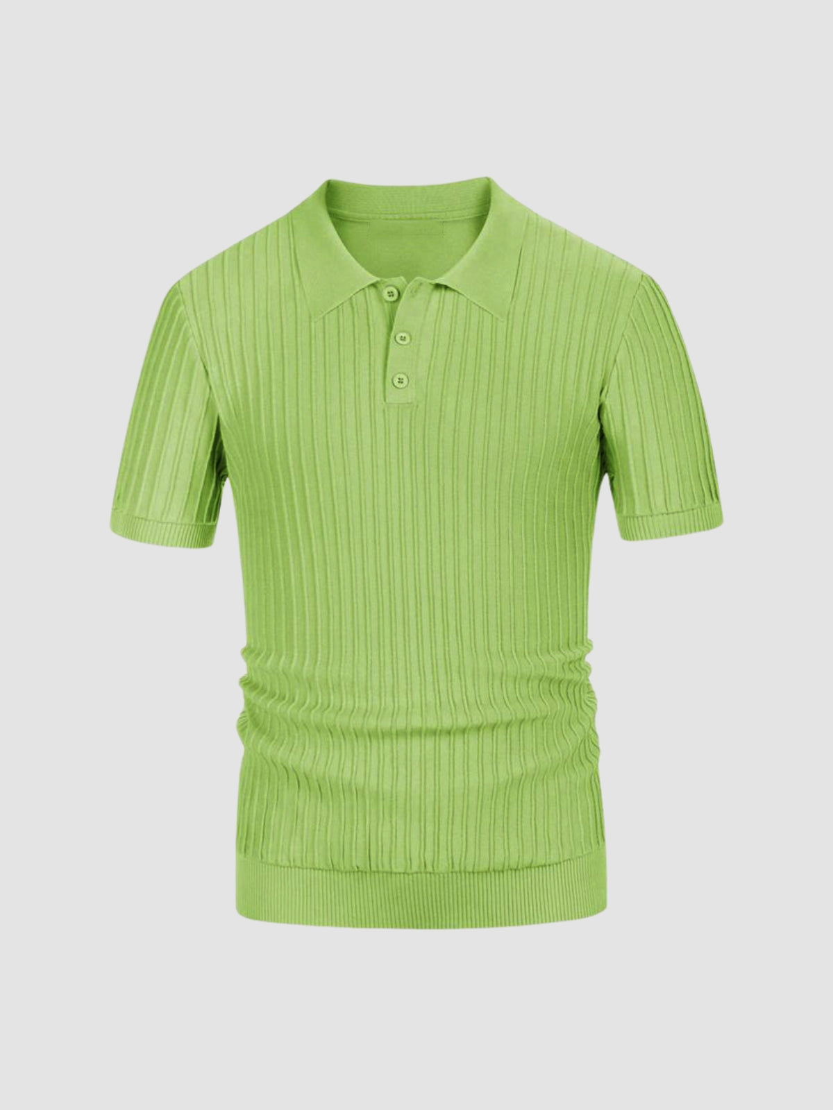 Adriano | Polo in maglia a coste con bottoni da uomo