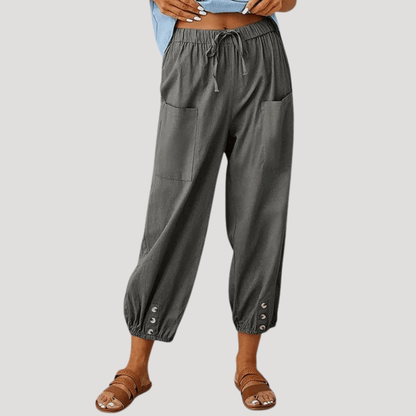 Kathleen | Pantaloni Donna Alla Caviglia Ristretto Casual