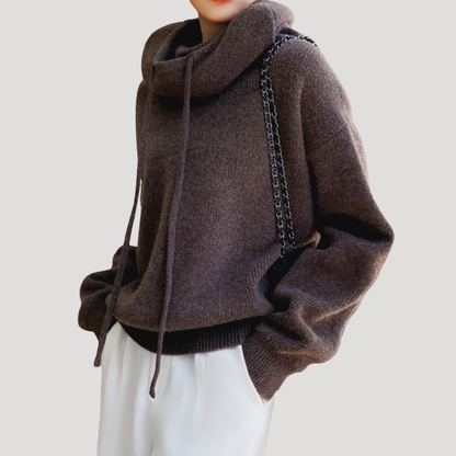 Margaret | Maglione Donna Oversize con Cappuccio Casual