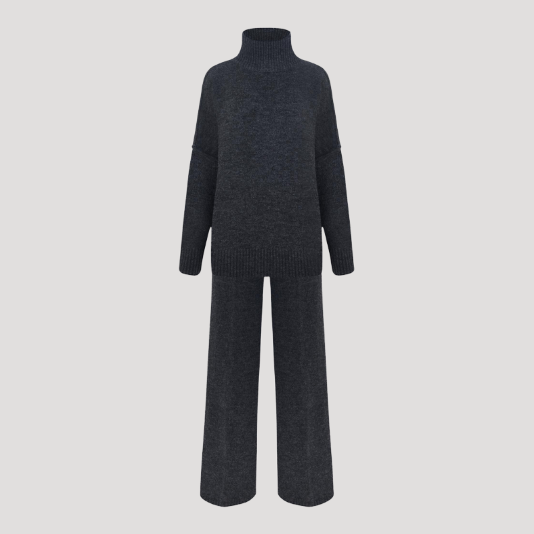 Gina | Completo Donna in Maglia Pullover Oversize e Pantaloni Larghi