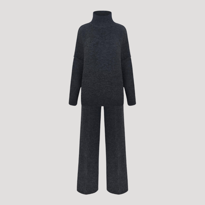 Gina | Completo Donna in Maglia Pullover Oversize e Pantaloni Larghi