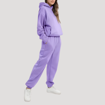 Cloe | Completo Donna Casual Felpa con Cappuccio e Pantaloni Jogging