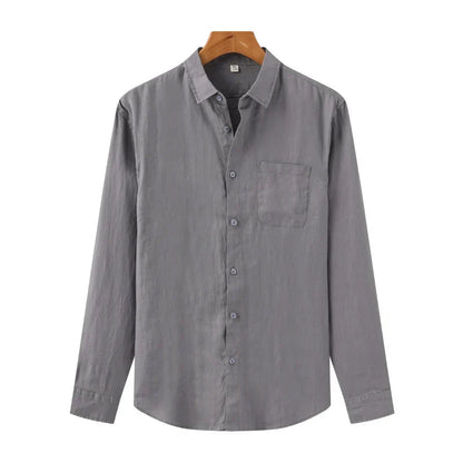 Andrea | Camicia a maniche lunghe con taschino da uomo